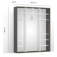 DRESSING LEX 201-240-45 C GRI/DWO/O